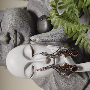 Vibrant Garnet Earrings